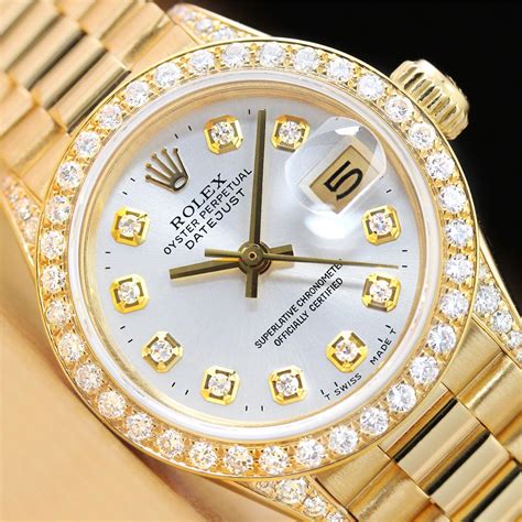 rolex datejust president diamond bezel